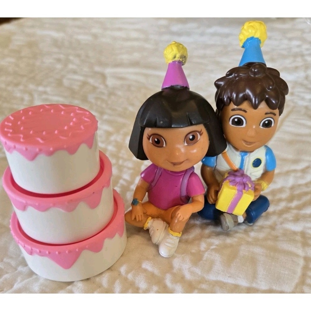 Dora the Explorer Birthday Cake Decoration Toy Diego 2011 Viacom - Picture 1 of 10
